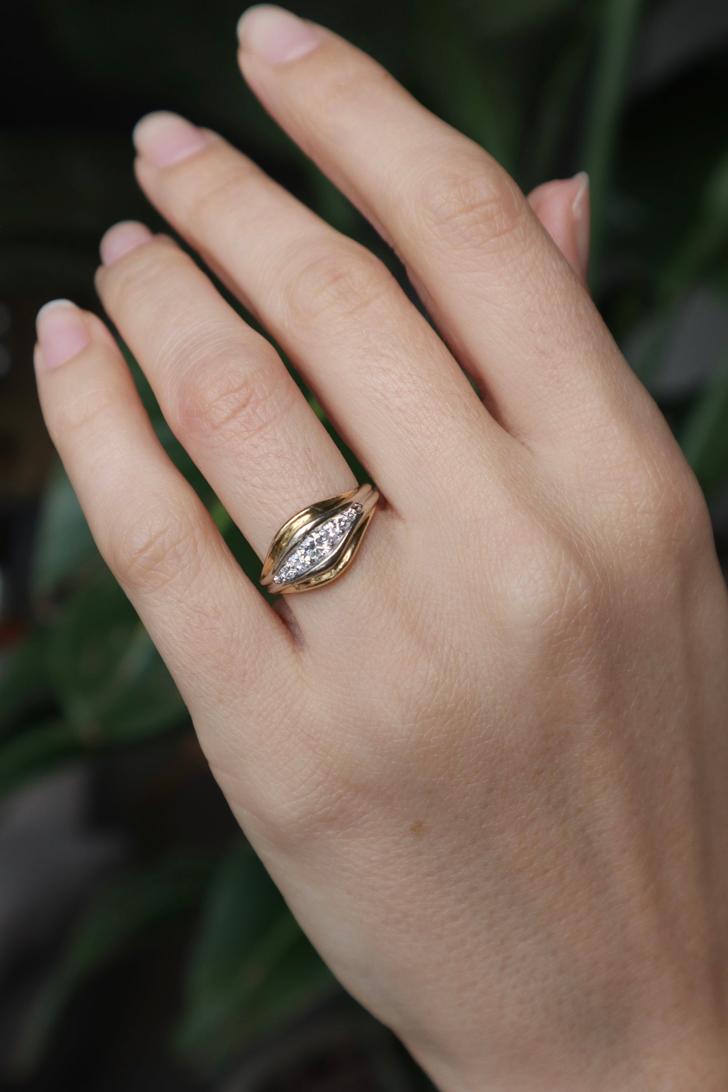 The Stepped Diamond Ring