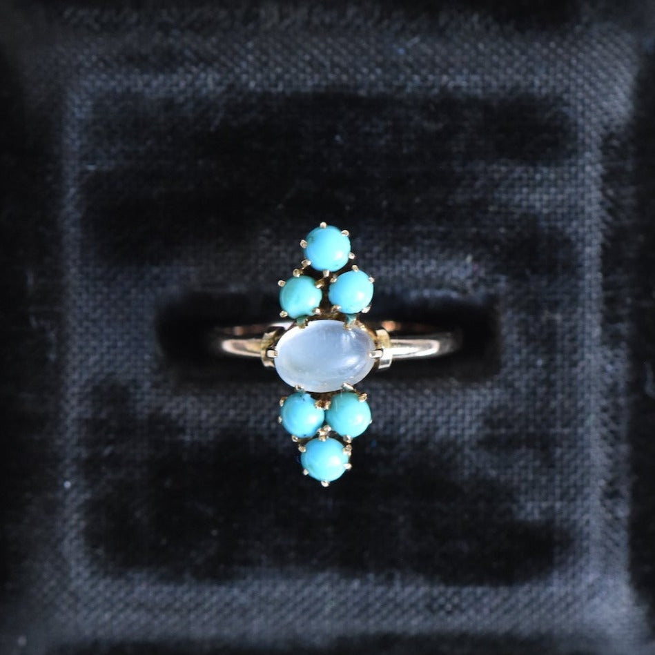 The Moonstone Navette Ring