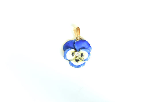 The Blue Pansy Charm