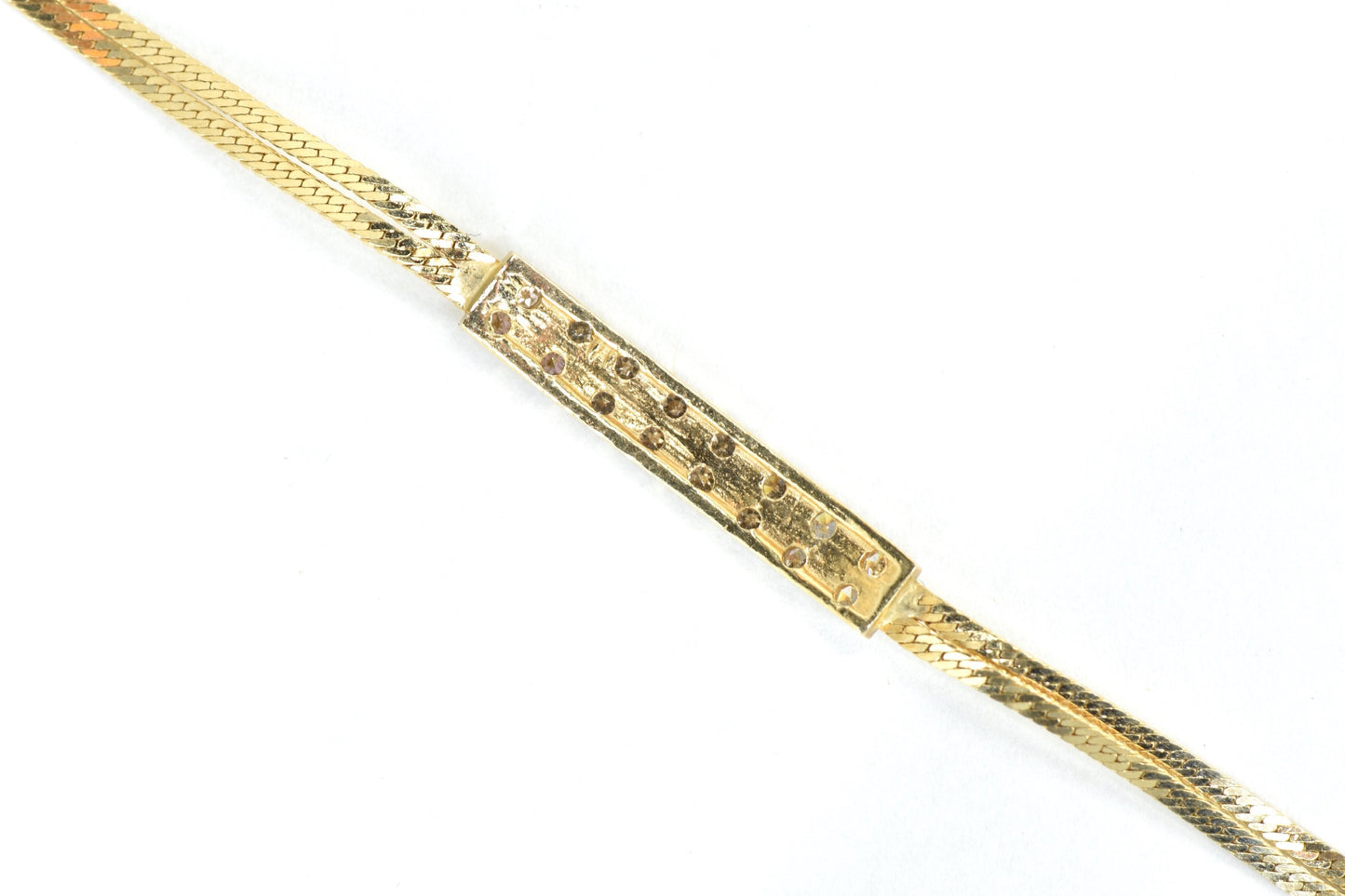 The Diamond Herringbone Bracelet