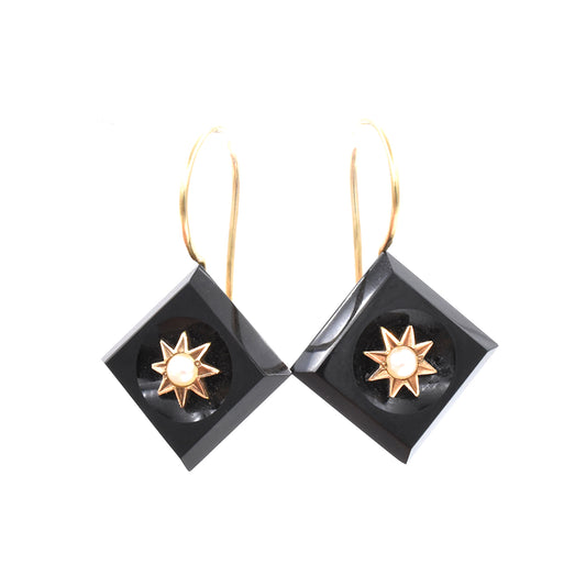 The Starburst Onyx Earrings