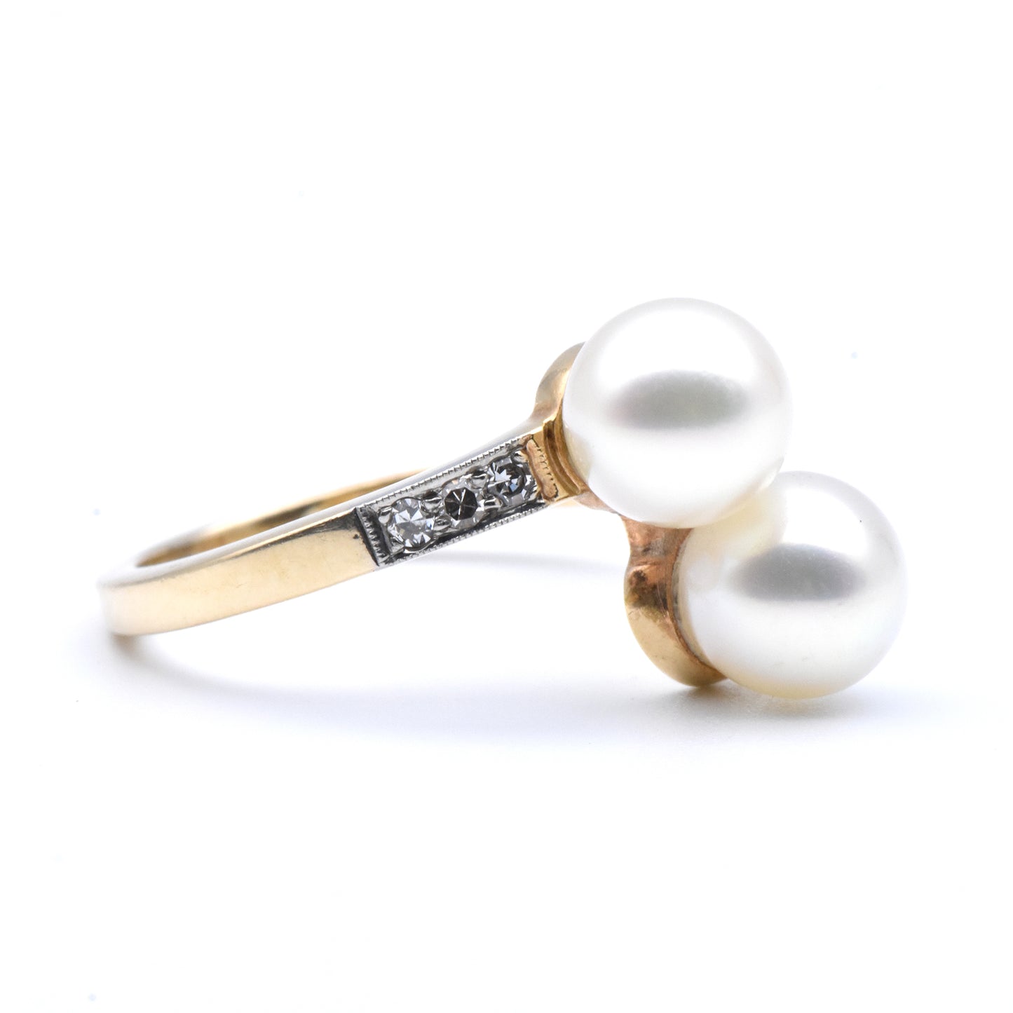 The Pearl Toi et Moi Ring