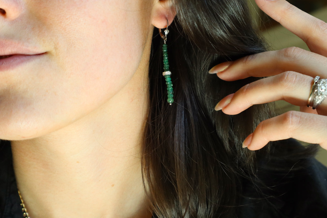 The Emerald Drop Earrings