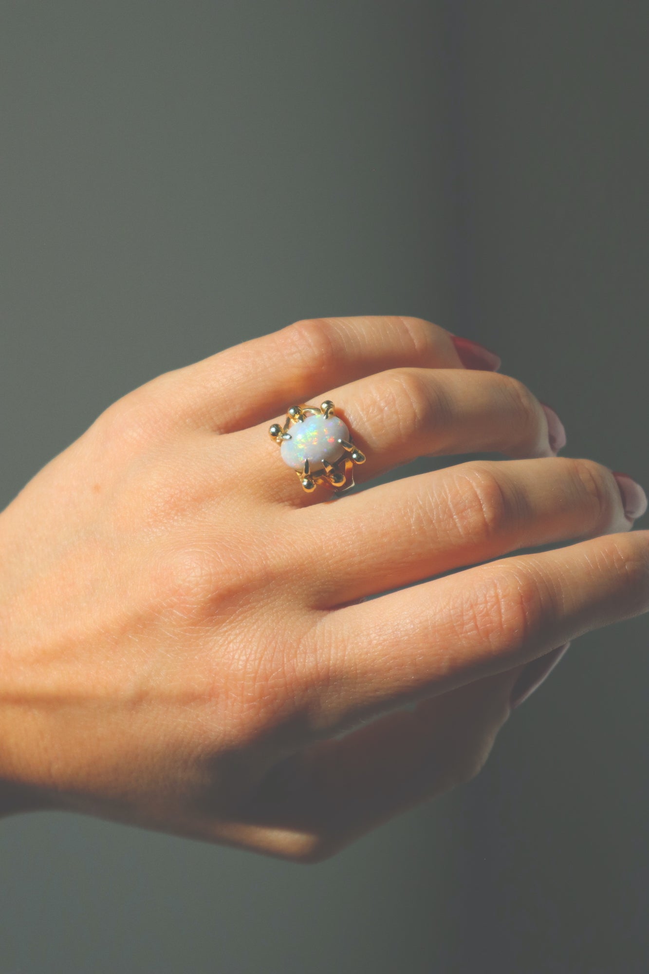 The Opal Claw Ring