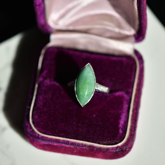 The Jade Navette Ring