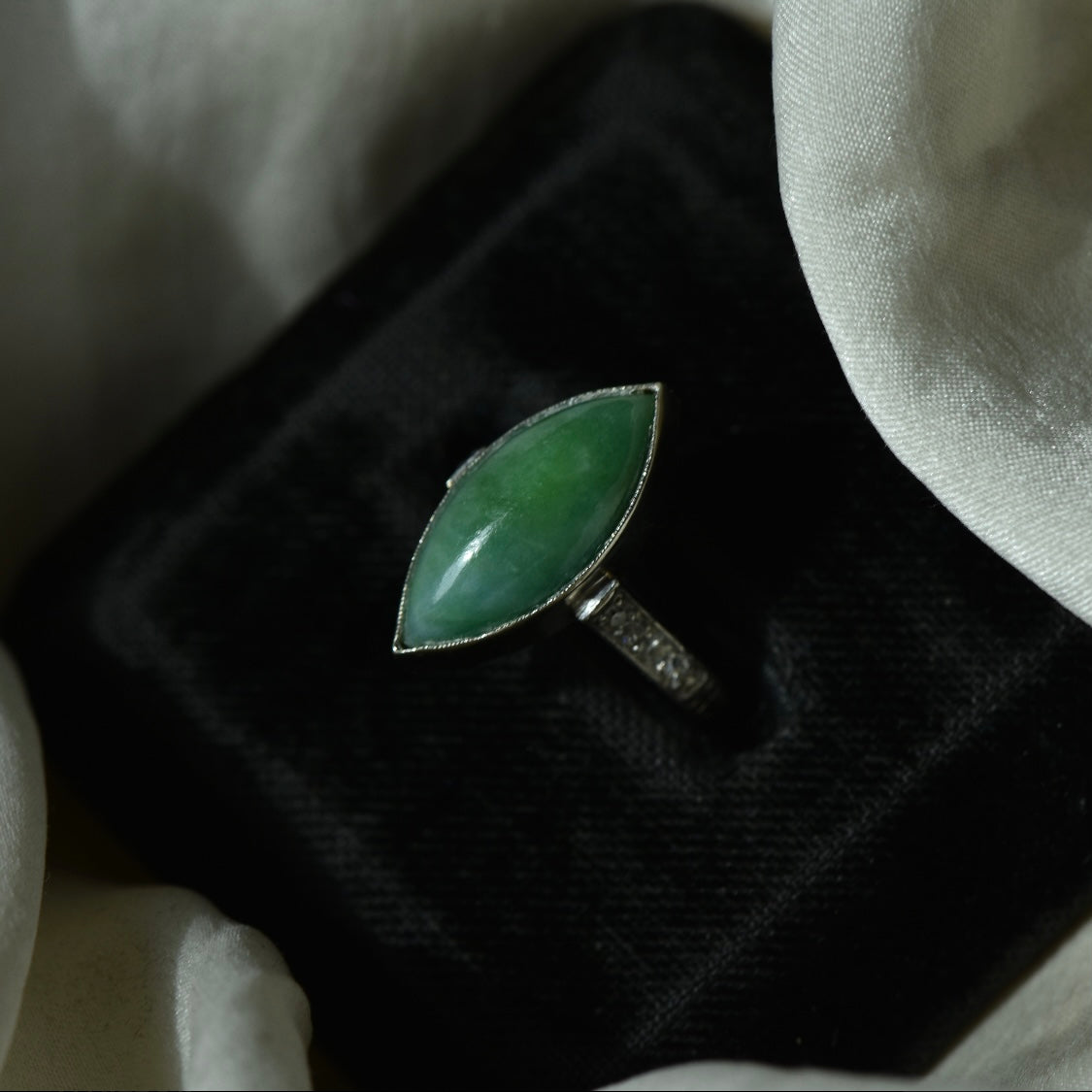 The Jade Navette Ring