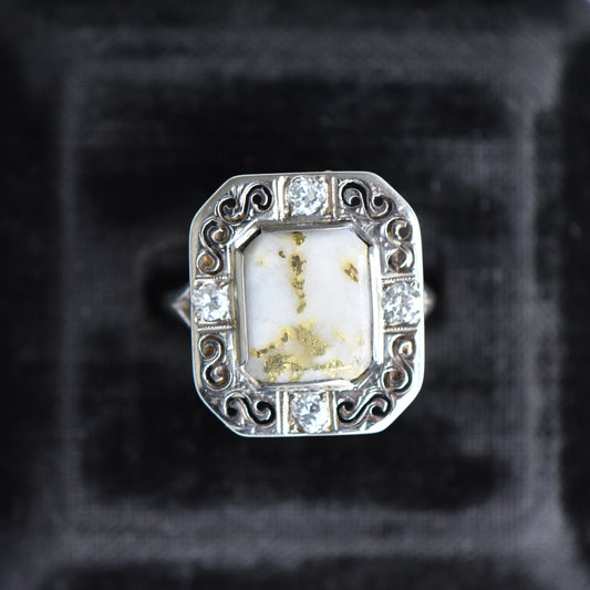 The Gold-in-Quartz Ring