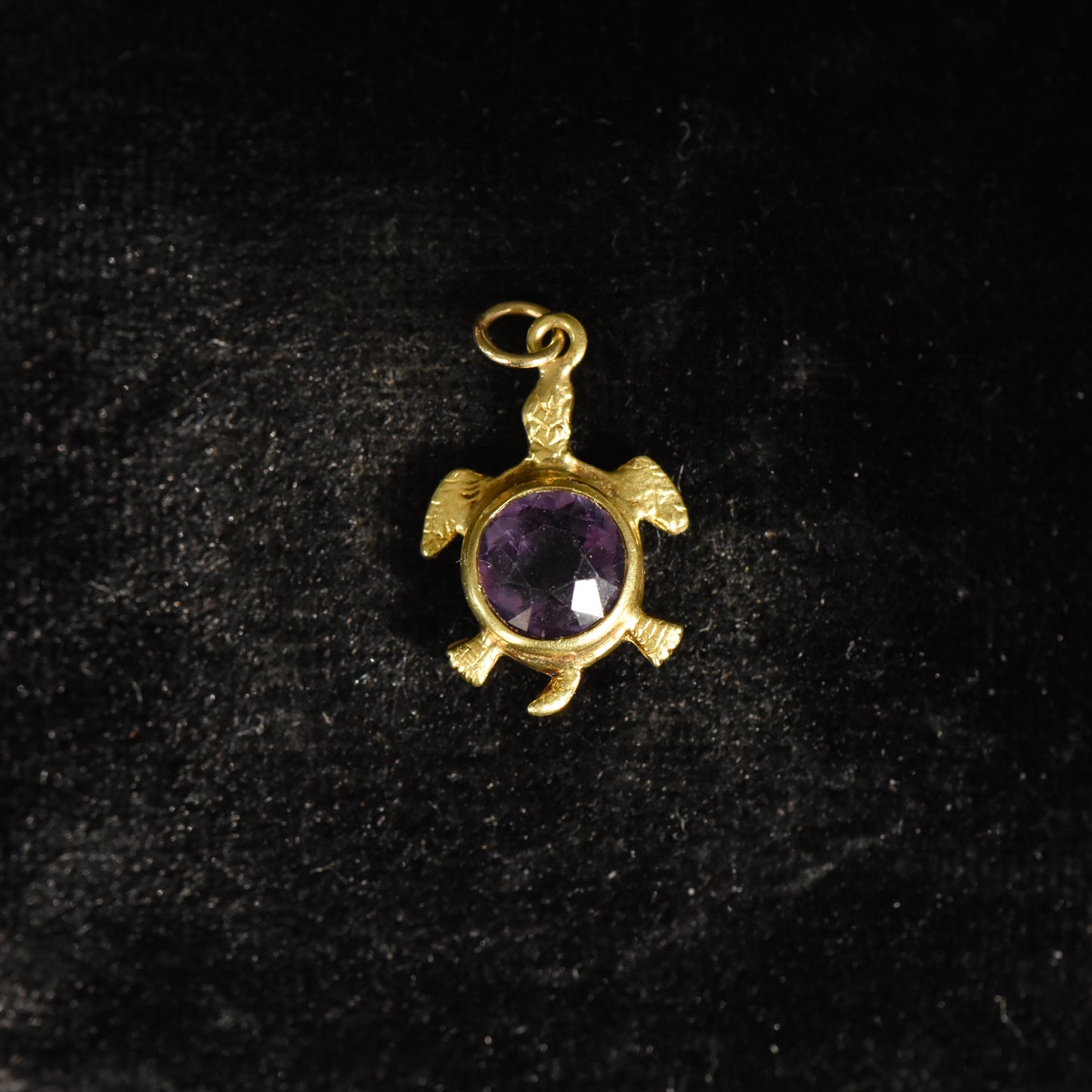 The Amethyst Turtle Charm