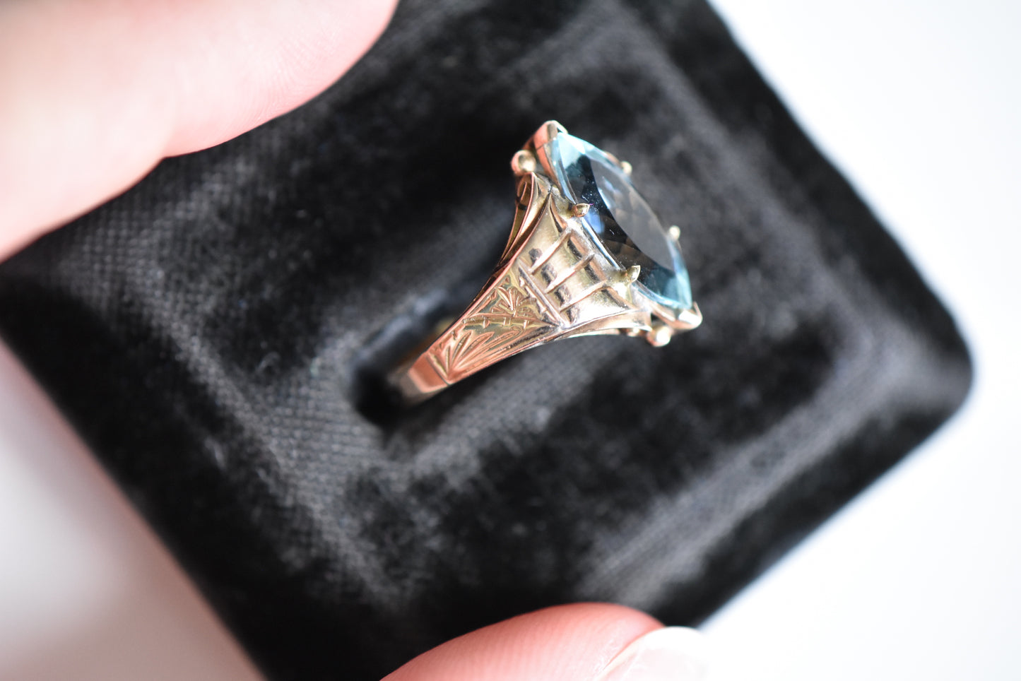 The Topaz Marquise Ring