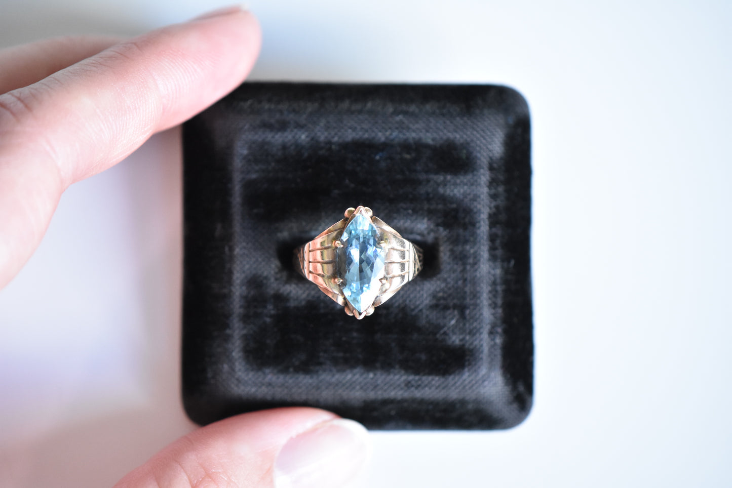 The Topaz Marquise Ring