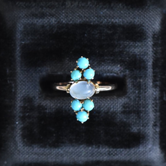 The Moonstone Navette Ring