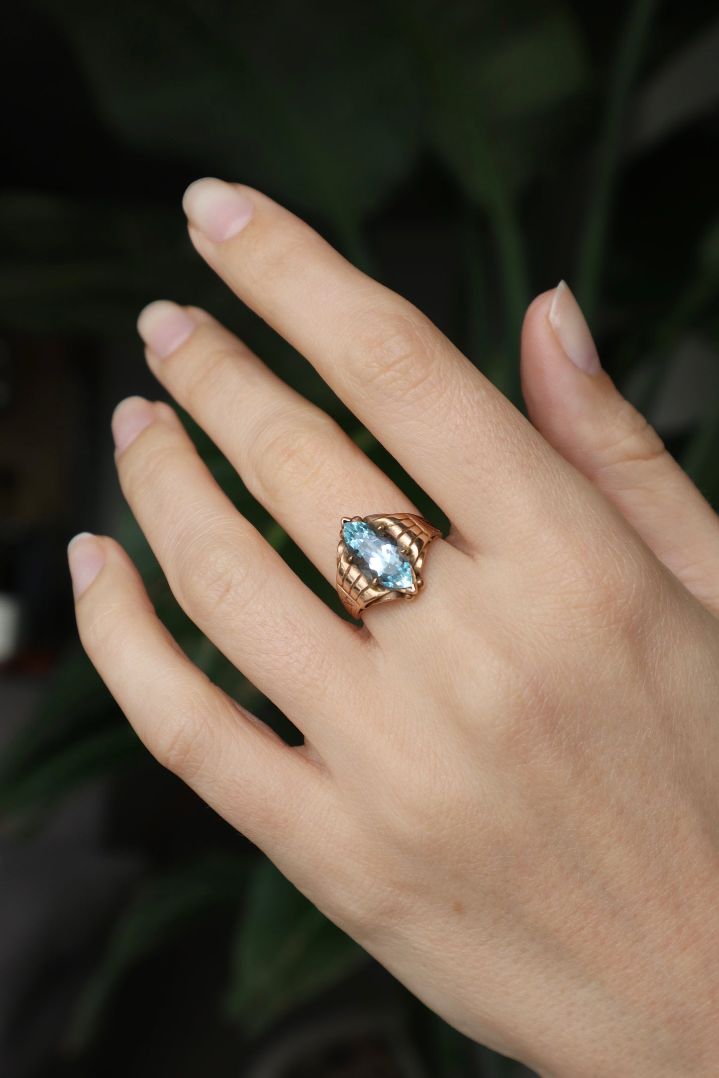 The Topaz Marquise Ring