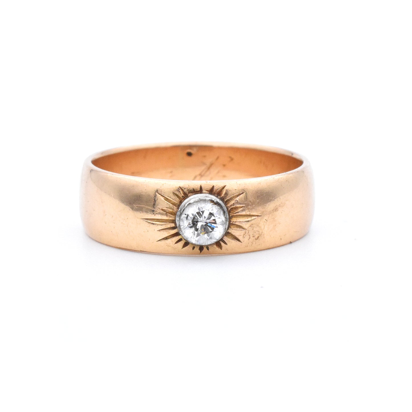 The Cigar Band Diamond Ring