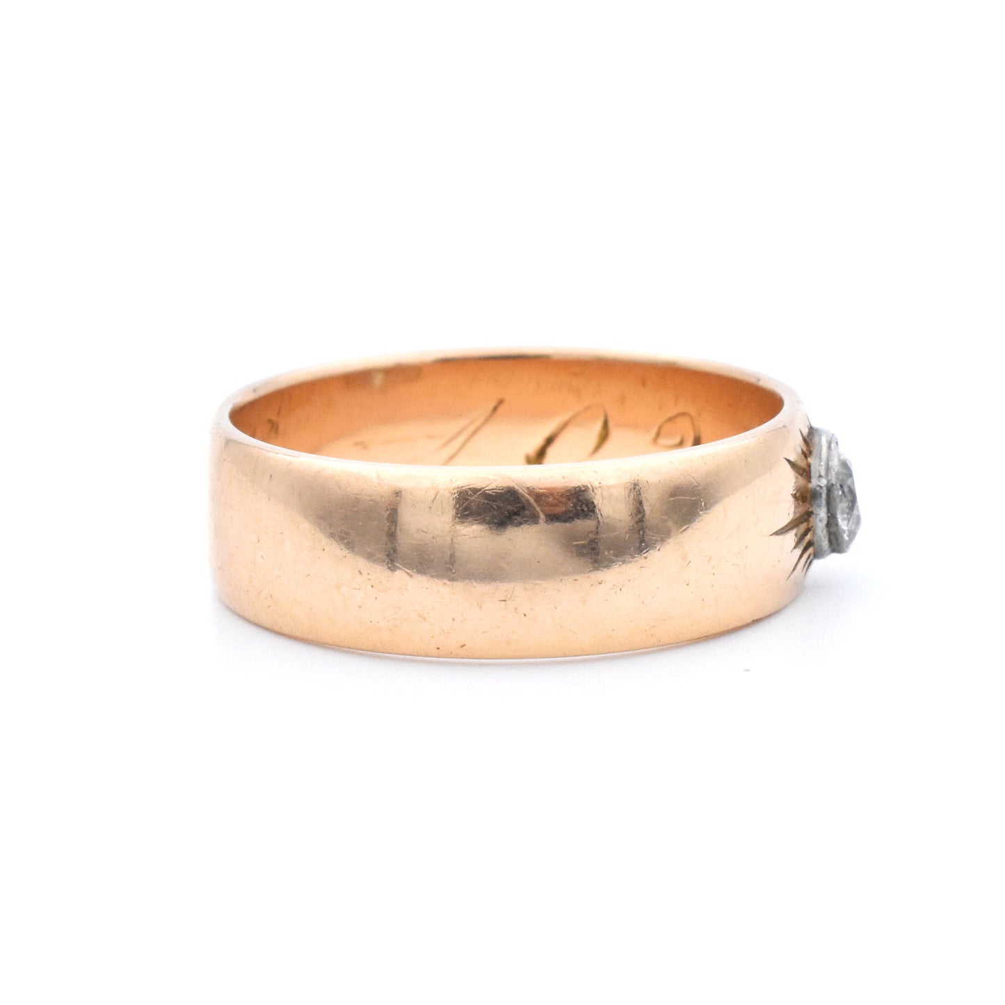 The Cigar Band Diamond Ring