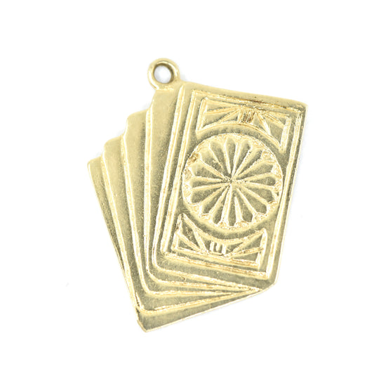 The Tarot Card Player Charm