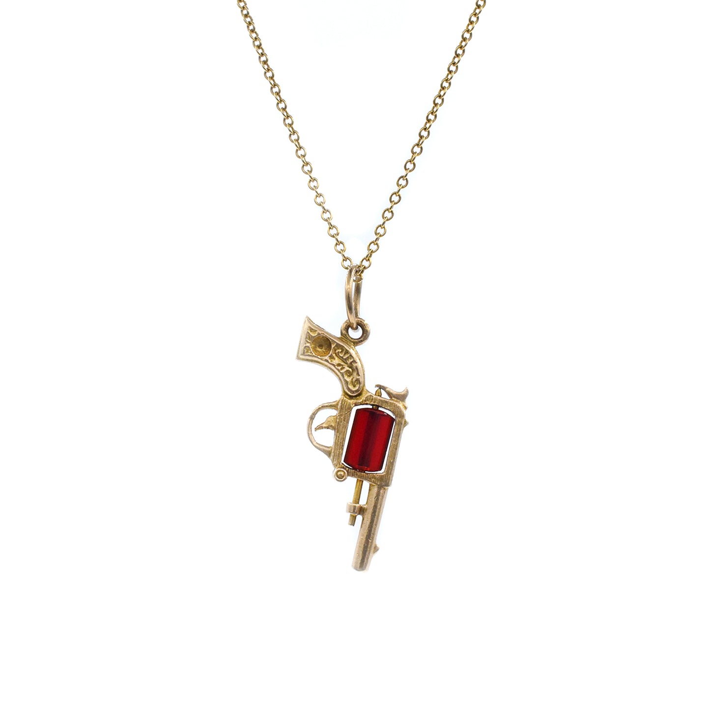 The Red Revolver Charm