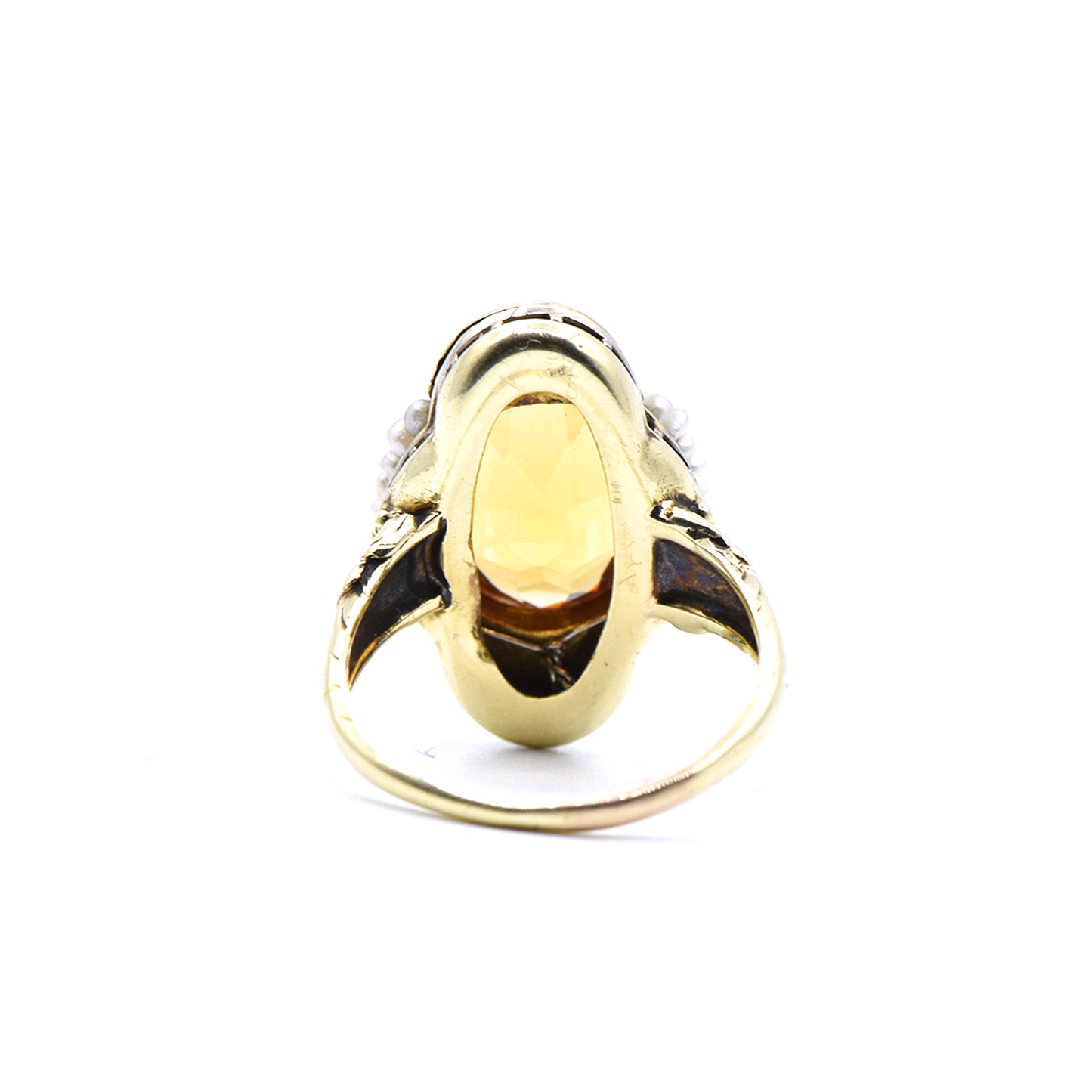 The Whiskey Citrine Ring