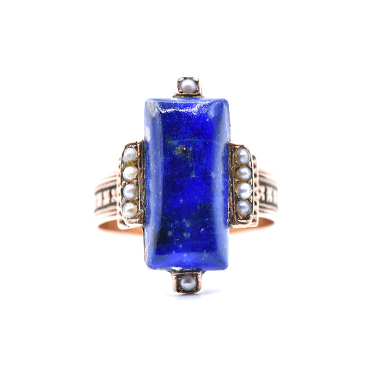 The Lapis Ziggurat Ring