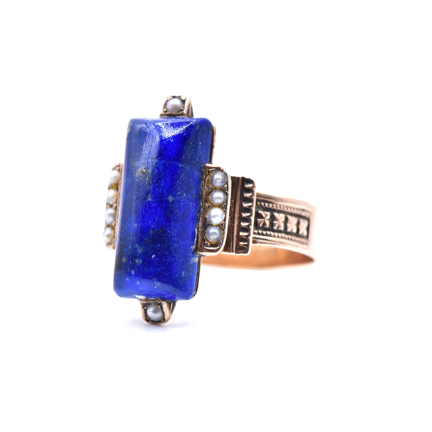 The Lapis Ziggurat Ring