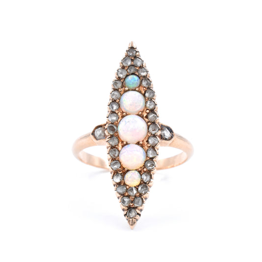 The Lightning Navette Ring