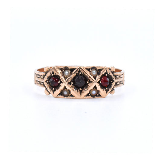 The Bohemian Garnet Gypsy Ring