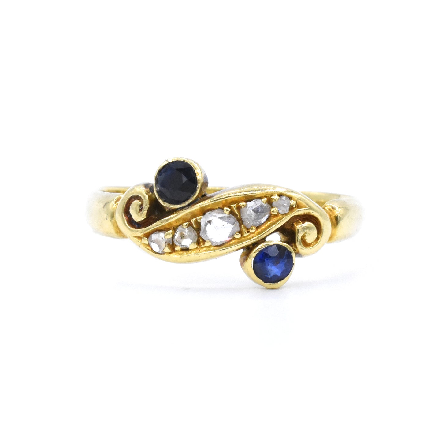 The Sapphire Scroll Ring