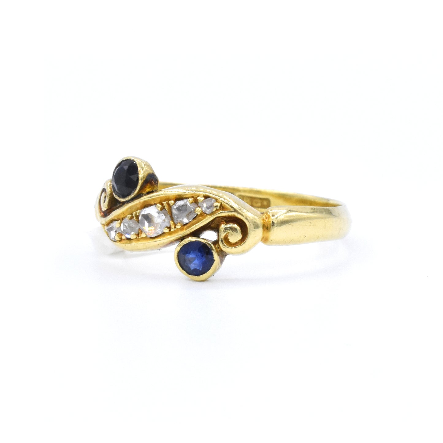 The Sapphire Scroll Ring