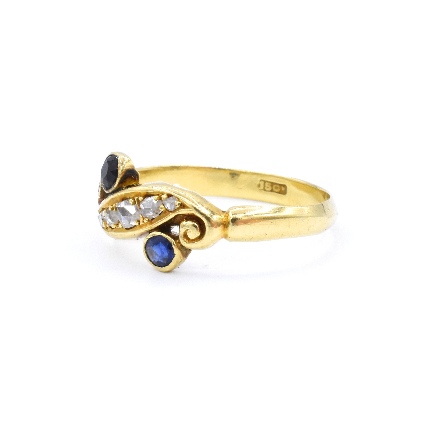 The Sapphire Scroll Ring