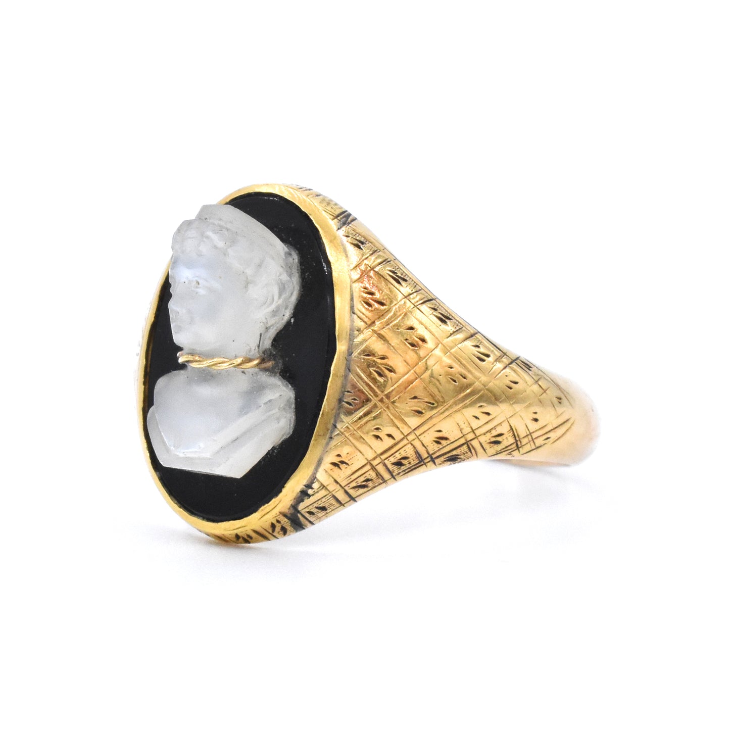 The Moonstone Bust Ring