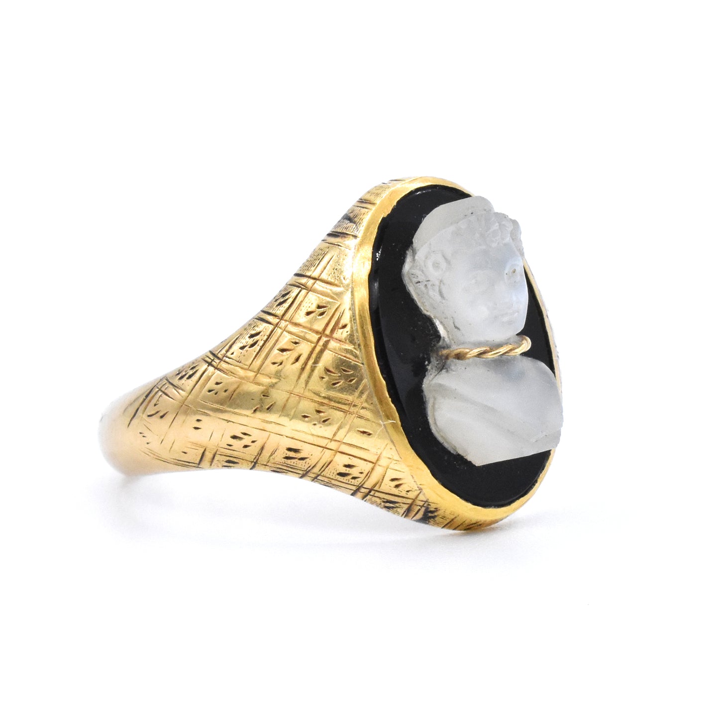 The Moonstone Bust Ring