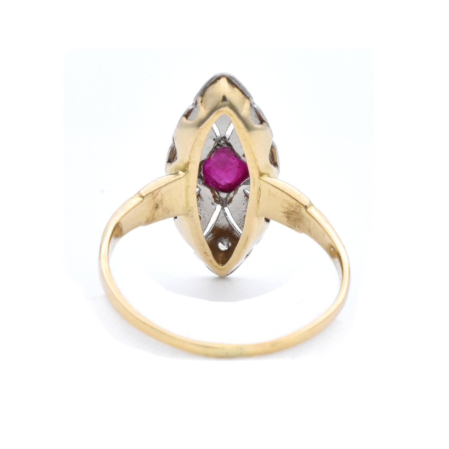 The Navette Ruby Cabochon Ring