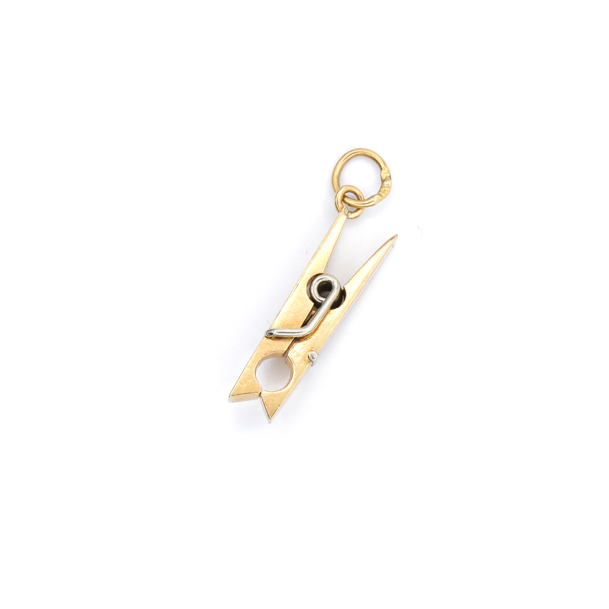 Clothes Pin Charm Necklace