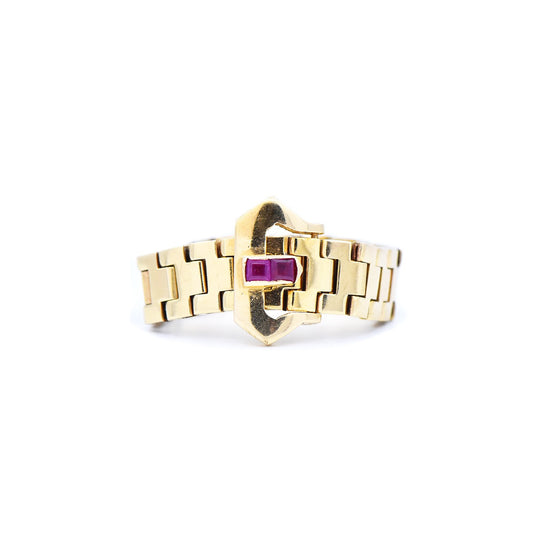 The Ruby Buckle Ring